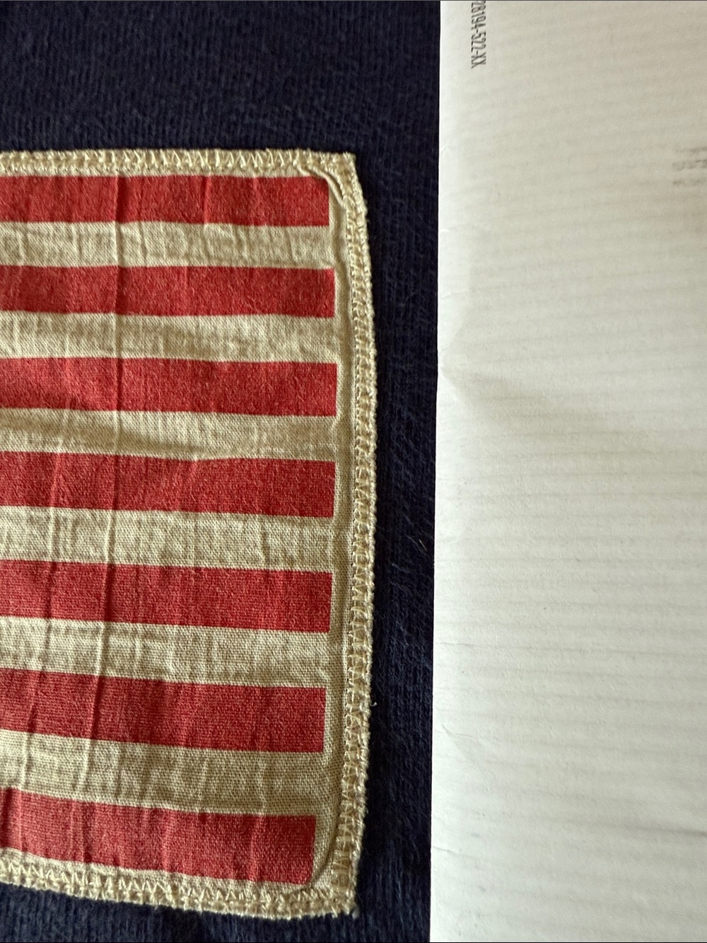 Polo by Ralph Lauren Navy Sweatshirt with American Flag RL67 . Vintage looking. - Picture 3 of 7